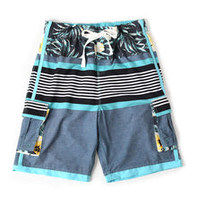 Load image into Gallery viewer, N90-T6505 (Rusty triband-steel, cargo pockets), Men Microfiber Swimtrunk (4-way stretch)
