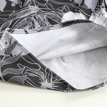 Load image into Gallery viewer, N90-B5069 (Onyx hibiscus), Men Microfiber Boardshort (4-way stretch) - three pockets - Size 34‘ outseam is 22 inch.