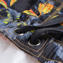 Load image into Gallery viewer, N90-T5024 (Paradise bird - black, cargo pockets), Men Microfiber Swimtrunk