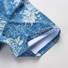 Load image into Gallery viewer, N90-P527 (Vintage blue pineapple), Men Microfiber Breathable Knitted Aloha Polo Shirt