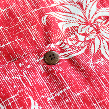 Load image into Gallery viewer, C90-A547 (Vintage red pineapple), Men 100% Cotton Aloha Shirt