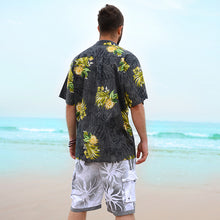 Load image into Gallery viewer, C90-A865 (Lemon leaf), Men 100% Cotton Aloha Shirt