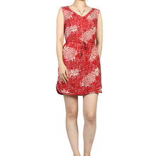 Load image into Gallery viewer, R91-D547 (Vintage red pineapple), Ladies Aloha Dress 100% Rayon
