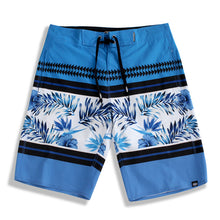 Load image into Gallery viewer, N90-B6206 (Verdant marking-French blue/grey), Men Microfiber Boardshort (4-way stretch) - three pockets - Size 34‘ outseam is 22 inch.