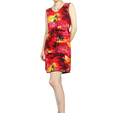 Load image into Gallery viewer, R91-D066 (Red scenery), Ladies Aloha Dress 100% Rayon
