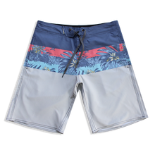 Load image into Gallery viewer, N90-B9618 (Verdant divide-slate blue/ceramic), Men Microfiber Boardshort (4 - way stretch) - three pockets- Size 34‘ outseam is 22 inch.