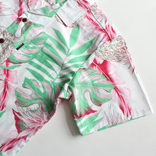 Load image into Gallery viewer, C90-A9945 (Pastel pink leaf), Men 100% Cotton Aloha Shirt