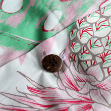 Load image into Gallery viewer, C90-A9945 (Pastel pink leaf), Men 100% Cotton Aloha Shirt