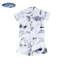 Load image into Gallery viewer, C20-CS290 (White map), Boys Cotton Cabana Set
