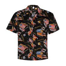 Load image into Gallery viewer, C90-A1094 (Black route 66), Men 100% Cotton Aloha Shirt