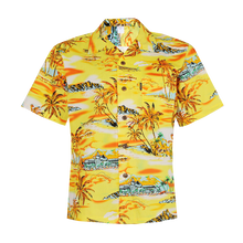 Load image into Gallery viewer, C90-A8845 (Yellow scenery), Men 100% Cotton Aloha Shirt