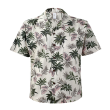 Load image into Gallery viewer, C90-A885 (Off white floral), Men 100% Cotton Aloha Shirt