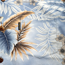 Load image into Gallery viewer, C90-A826 (Aliceblue leaf), Men 100% Cotton Aloha Shirt
