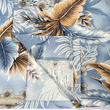 Load image into Gallery viewer, C90-A826 (Aliceblue leaf), Men 100% Cotton Aloha Shirt