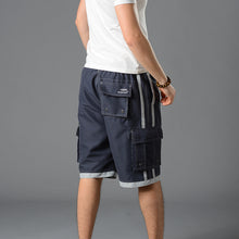 Load image into Gallery viewer, N90-T017 (Navy solid, cargo pockets), Men Microfiber Swimtrunk