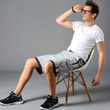 Load image into Gallery viewer, N90-T066LG (Gray solid, cargo pockets), Men Microfiber Swimtrunk