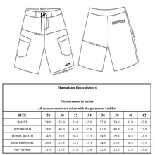 Load image into Gallery viewer, N90-B5195 (Hibiscus blue), Men Microfiber Boardshort (4-way stretch) - three pockets - Size 34‘ outseam is 22 inch.