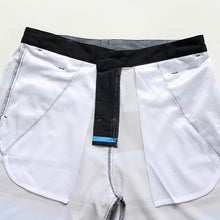 Load image into Gallery viewer, N90-S8602 (Delta bands-teal/onyx), Men Submersible Shorts (4-way-stretch)