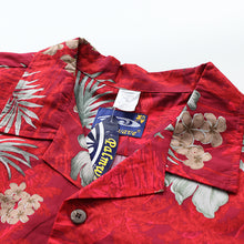 Load image into Gallery viewer, C90-A8457 (Burgundy floral), Mens 100% Cotton Aloha Shirt