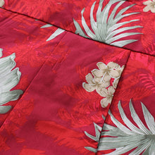 Load image into Gallery viewer, C90-A8457 (Burgundy floral), Mens 100% Cotton Aloha Shirt