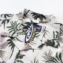 Load image into Gallery viewer, C90-A885 (Off white floral), Men 100% Cotton Aloha Shirt