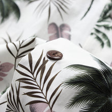 Load image into Gallery viewer, C90-A885 (Off white floral), Men 100% Cotton Aloha Shirt