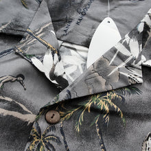 Load image into Gallery viewer, C90-A420 (Gray surf), Men 100% Cotton Aloha Shirt
