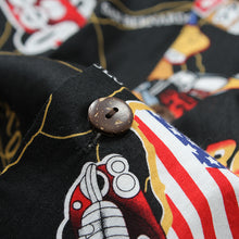 Load image into Gallery viewer, C90-A1094 (Black route 66), Men 100% Cotton Aloha Shirt