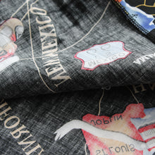 Load image into Gallery viewer, C90-A1094 (Black route 66), Men 100% Cotton Aloha Shirt