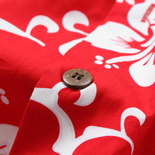 Load image into Gallery viewer, C90-A190 (Red hibiscus), Men 100% Cotton Aloha Shirt