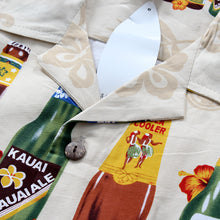 Load image into Gallery viewer, C90-A592P (Tan Brew), Men 100% Cotton Aloha Shirt