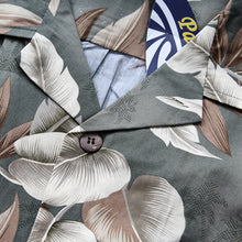 Load image into Gallery viewer, C90-A8577 (Green leaf), Men 100% Cotton Aloha Shirt