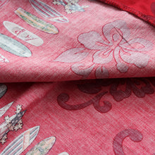 Load image into Gallery viewer, C90-A2447 (Burgundy surfboard), Men 100% Cotton Aloha Shirt