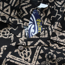 Load image into Gallery viewer, C90-A510B (Black Hawaiian), Men 100% Cotton Aloha Shirt