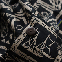 Load image into Gallery viewer, C90-A510B (Black Hawaiian), Men 100% Cotton Aloha Shirt