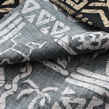 Load image into Gallery viewer, C90-A510B (Black Hawaiian), Men 100% Cotton Aloha Shirt