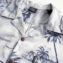 Load image into Gallery viewer, C90-A822 (Gray scenery), Men 100% Cotton Aloha Shirt
