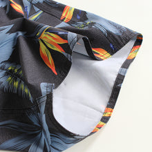 Load image into Gallery viewer, N90-B5024 (Paradise bird-black), Men Microfiber Boardshort (4-way stretch) - three pockets - Size 34‘ outseam is 22 inch.