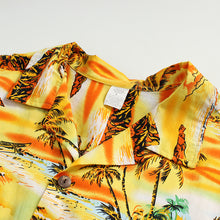 Load image into Gallery viewer, C90-A8845 (Yellow scenery), Men 100% Cotton Aloha Shirt

