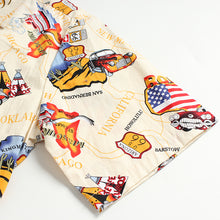 Load image into Gallery viewer, C90-A1794 (Beige route 66), Men 100% Cotton Aloha Shirt