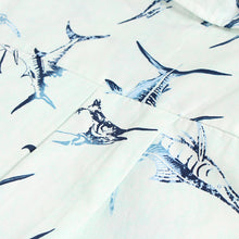 Load image into Gallery viewer, C90-A4292 (Blue Marlin), Men 100% Cotton Aloha Shirt