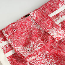 Load image into Gallery viewer, N90-T547 (Vintage red pineapple, cargo pockets), Men Microfiber Swimtrunk