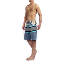 Load image into Gallery viewer, N90-B6505 (Rusty triband-steel), Men Microfiber Boardshort (4-way stretch) - three pockets - Size 34‘ outseam is 22 inch.
