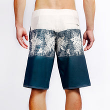 Load image into Gallery viewer, N90-B617 (Rustic print-navy), Men Microfiber Boardshort (4-way stretch) - three pockets - Size 34‘ outseam is 22 inch.