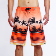 Load image into Gallery viewer, N90-B64089 (Red Scenery), Men Microfiber Boardshort (4 way stretch) - three pockets - Size 34‘ outseam is 22 inch.