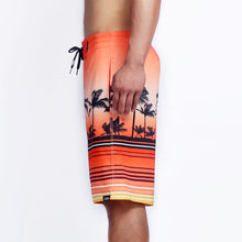 Load image into Gallery viewer, N90-B64089 (Red Scenery), Men Microfiber Boardshort (4 way stretch) - three pockets - Size 34‘ outseam is 22 inch.
