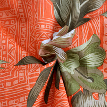 Load image into Gallery viewer, C90-A8459 (Brick floral), Men 100% Cotton Aloha Shirt