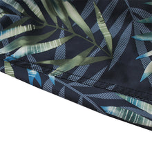 Load image into Gallery viewer, N90-B8062 (Monstera full-black), Men Microfiber Boardshort- (4-way stretch) - one pocket - Size 34‘ outseam is 22 inch.