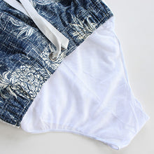 Load image into Gallery viewer, N90-T517N (Vintage navy pineapple, cargo pockets), Men Microfiber Swimtrunk