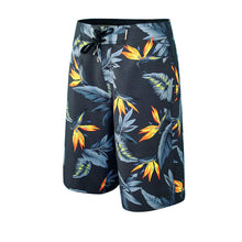Load image into Gallery viewer, N90-B5024 (Paradise bird-black), Men Microfiber Boardshort (4-way stretch) - three pockets - Size 34‘ outseam is 22 inch.